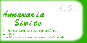 annamaria simits business card